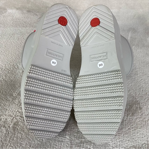 Hunter Boots Womens Size 8 Gray Play Short Rain Ankle Rubber Waterproof NEW - Picture 9 of 10